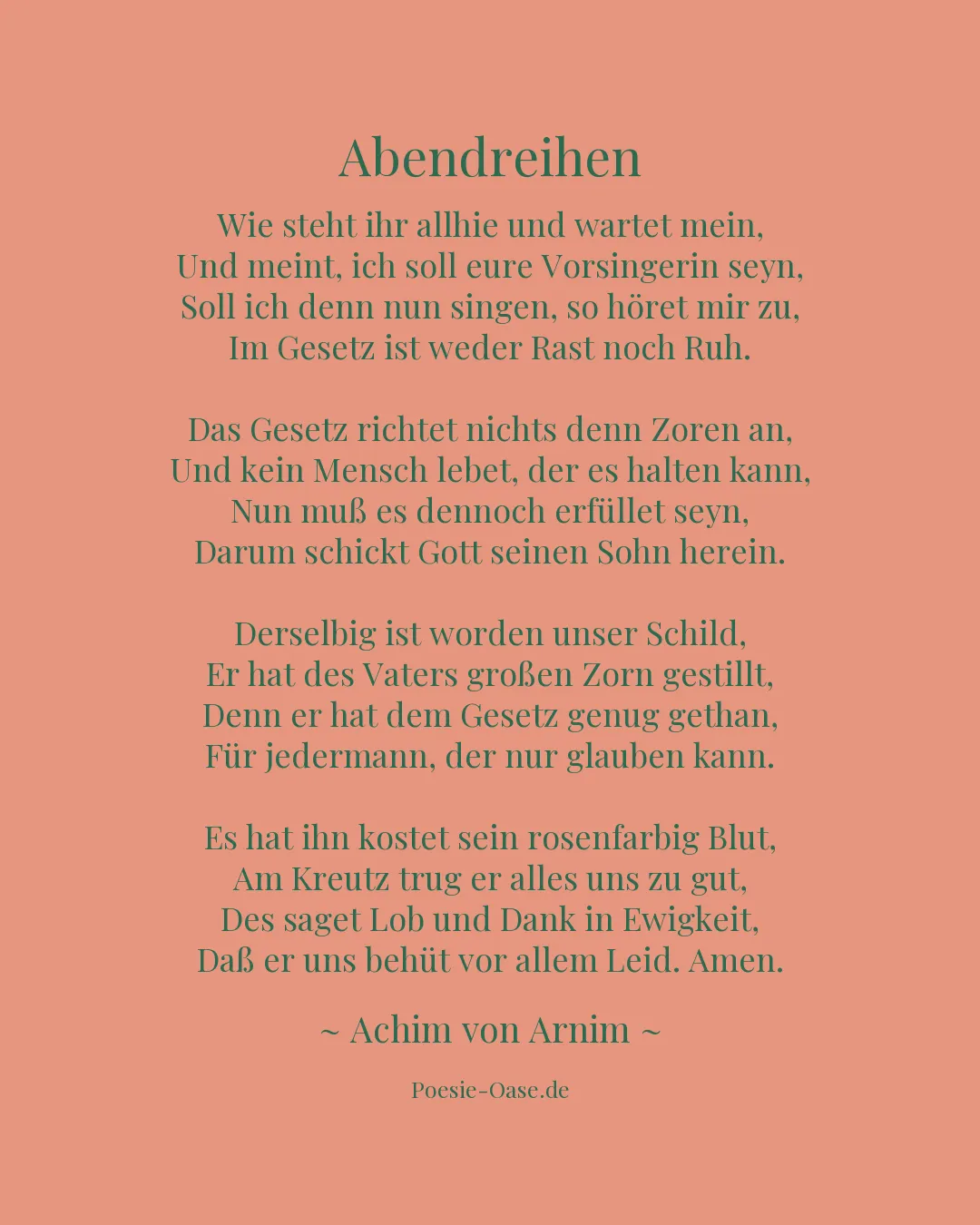 Illustration zu Abendreihen