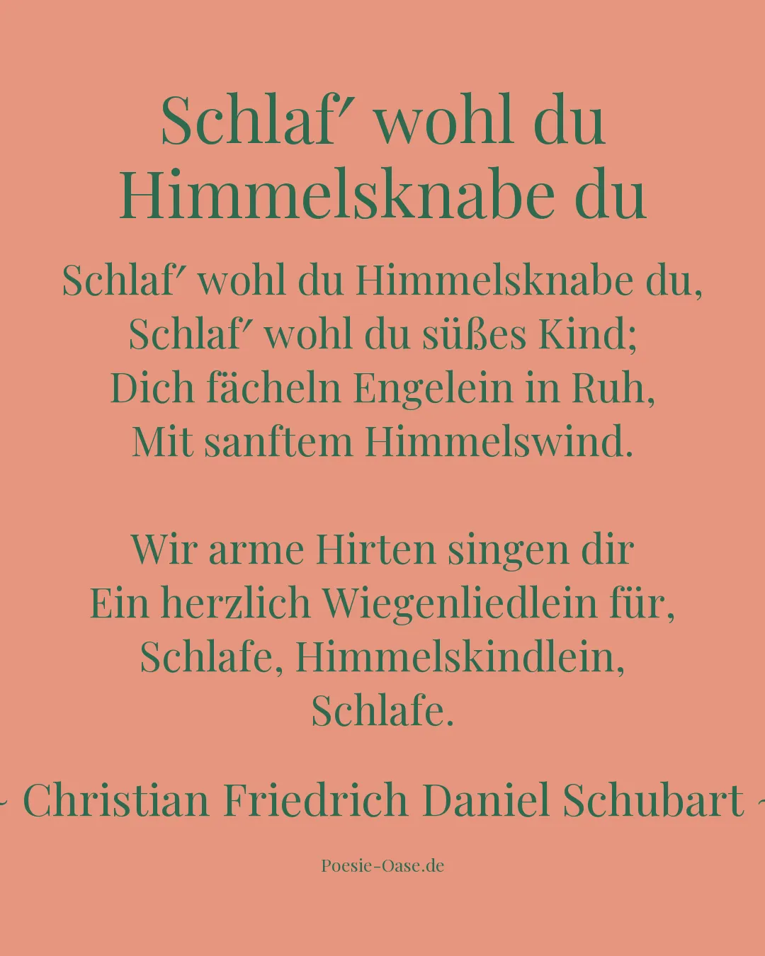 Illustration zu Schlaf′ wohl du Himmelsknabe du