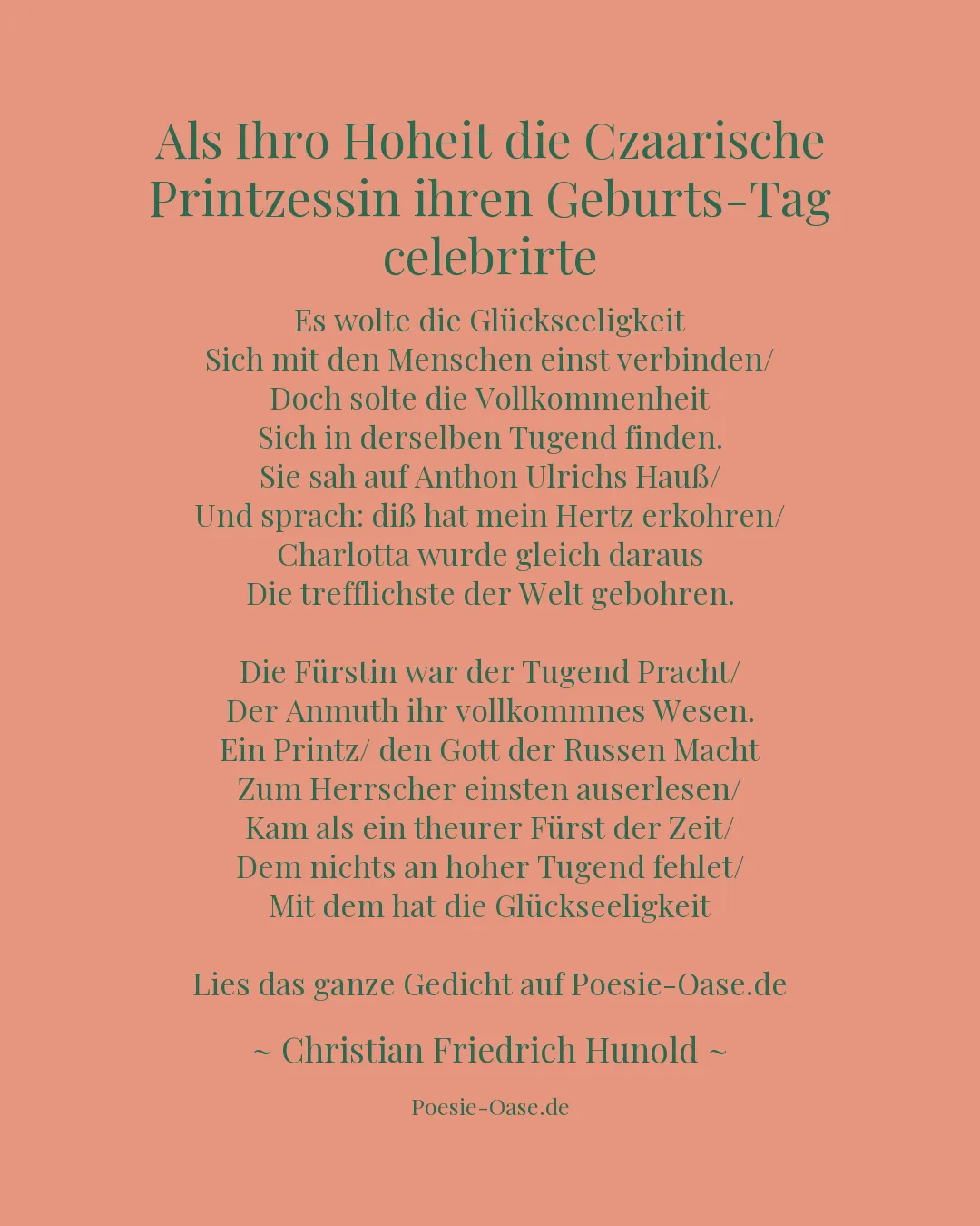 Illustration zu Als Ihro Hoheit die Czaarische Printzessin ihren Geburts-Tag celebrirte