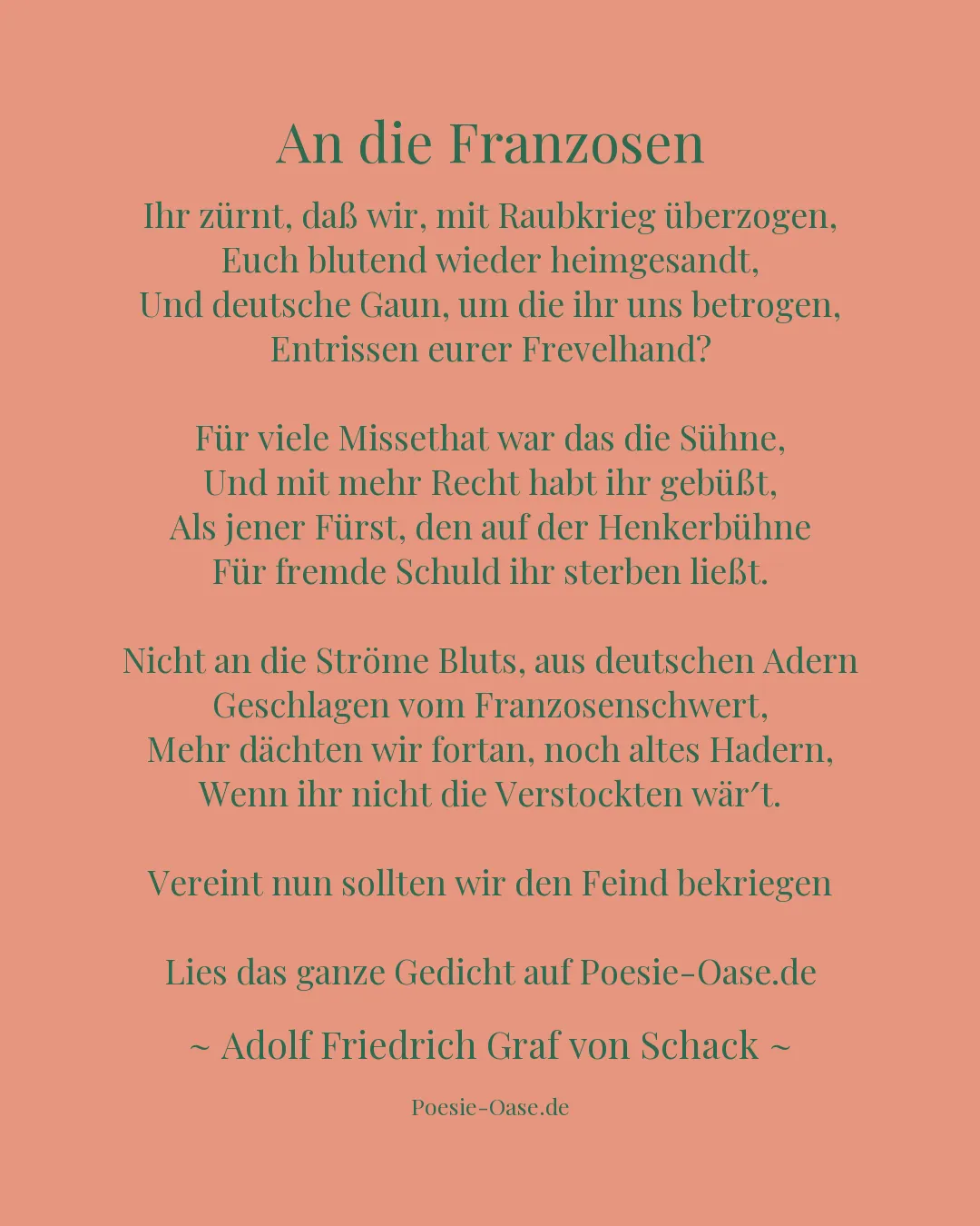 Illustration zu An die Franzosen
