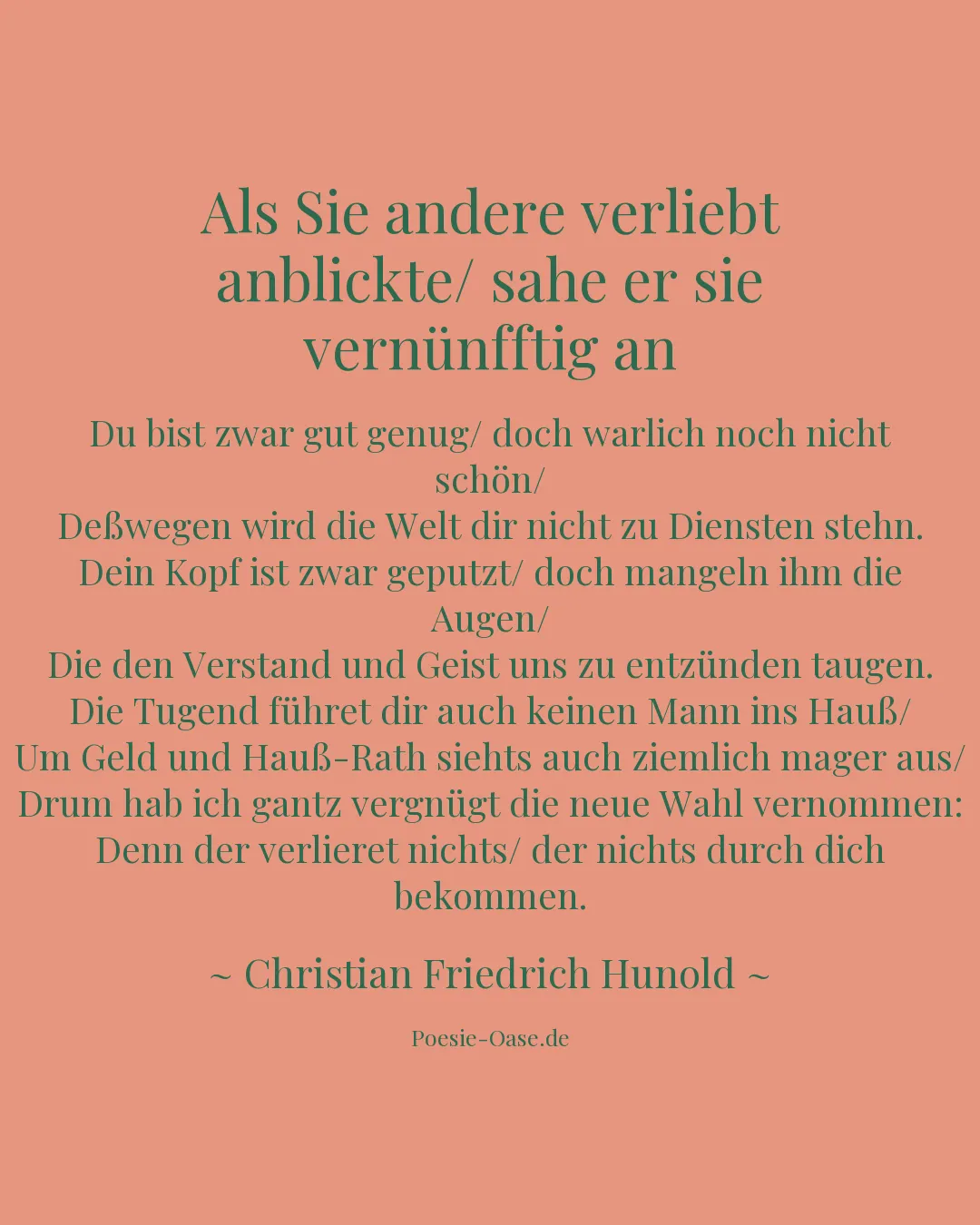 Illustration zu Als Sie andere verliebt anblickte/ sahe er sie vernünfftig an
