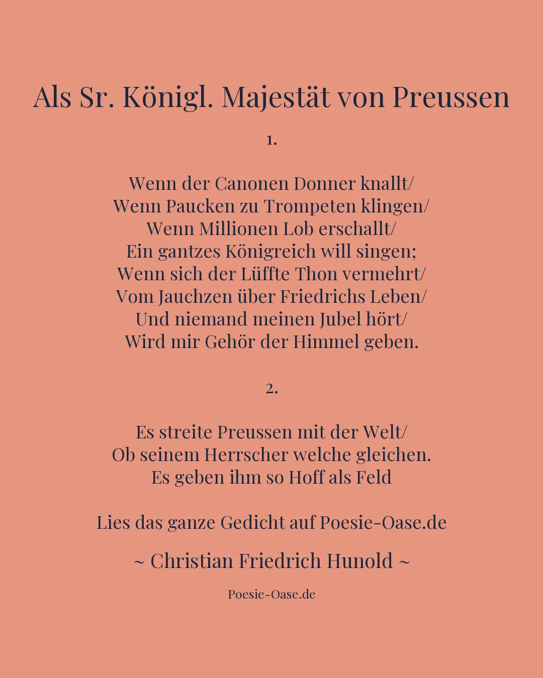 Illustration zu Als Sr. Königl. Majestät von Preussen