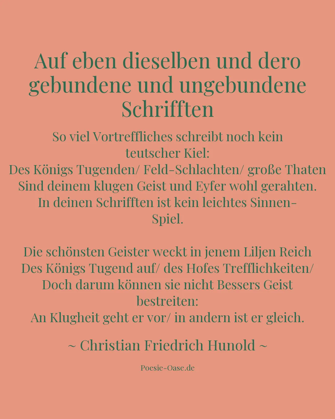 Illustration zu Auf eben dieselben und dero gebundene und ungebundene Schrifften