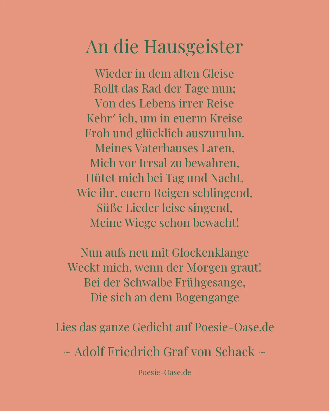 Illustration zu An die Hausgeister