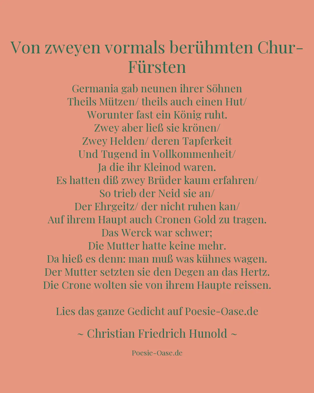 Illustration zu Von zweyen vormals berühmten Chur-Fürsten