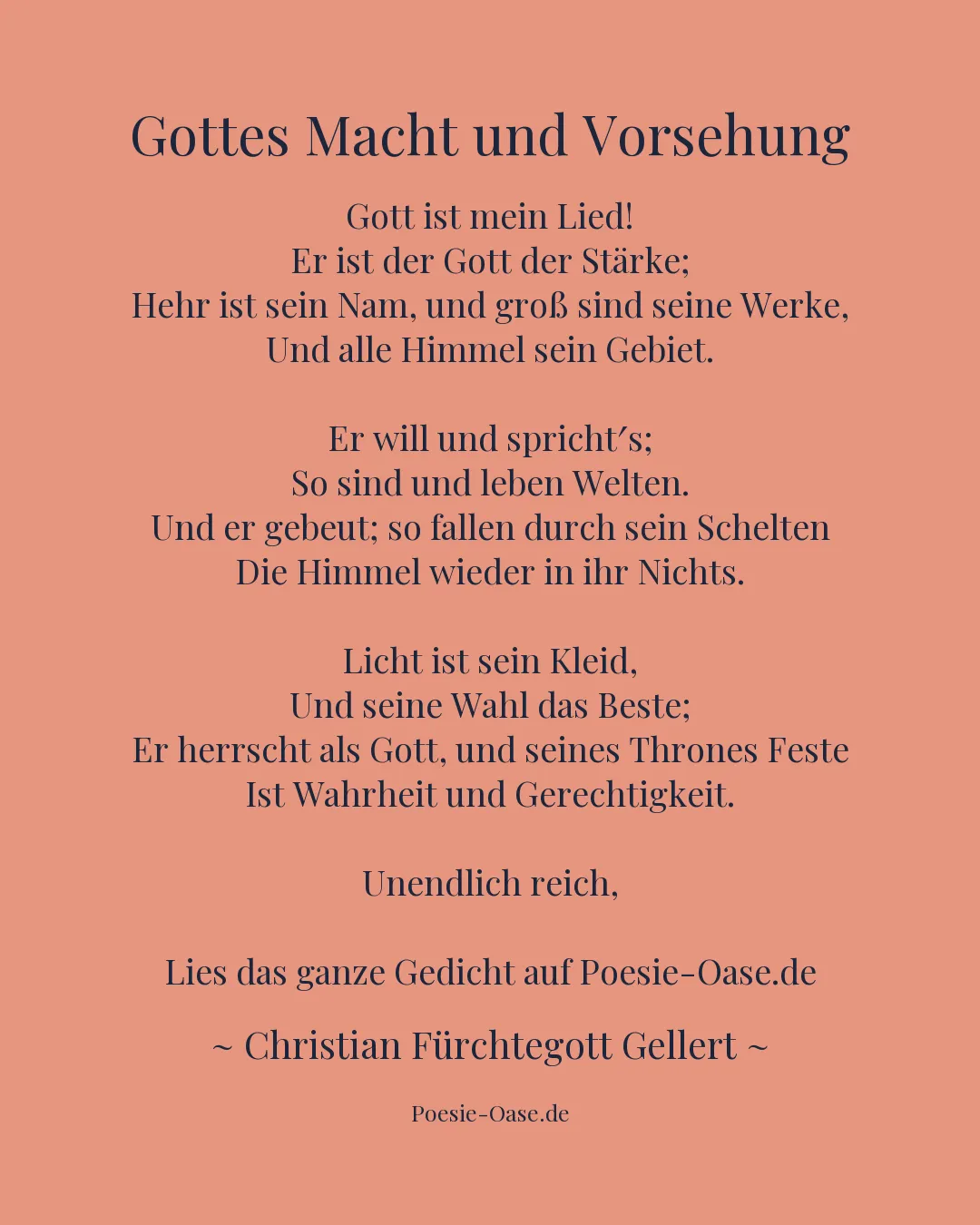 Illustration zu Gottes Macht und Vorsehung