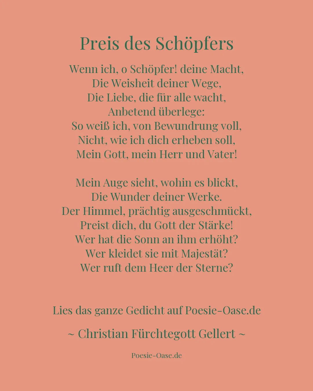Illustration zu Preis des Schöpfers