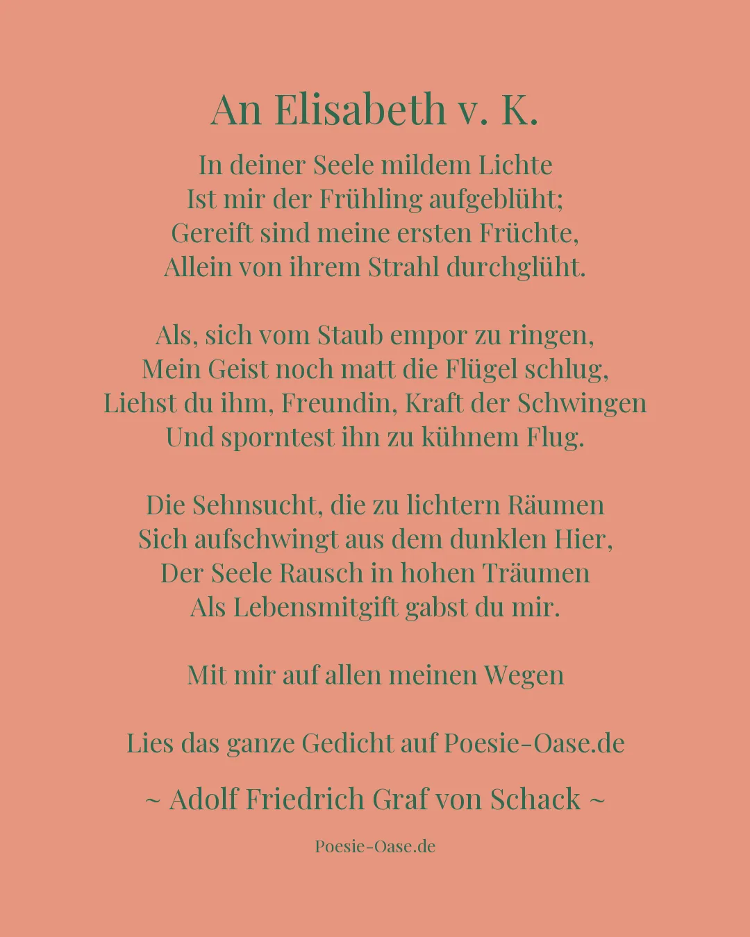 Illustration zu An Elisabeth v. K.