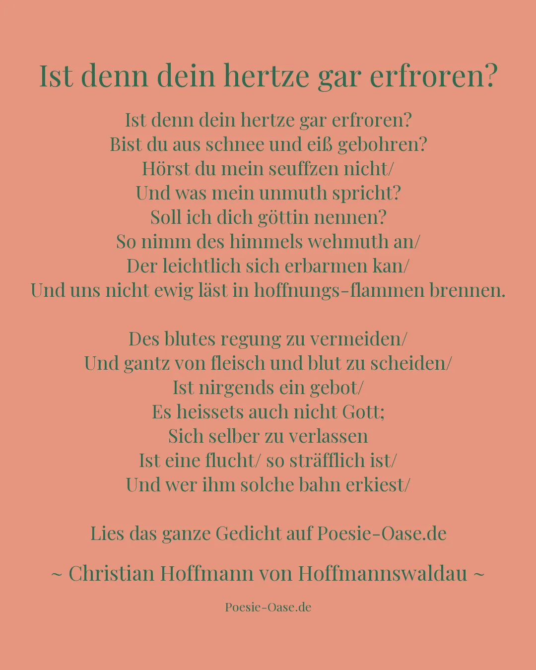 Illustration zu Ist denn dein hertze gar erfroren?