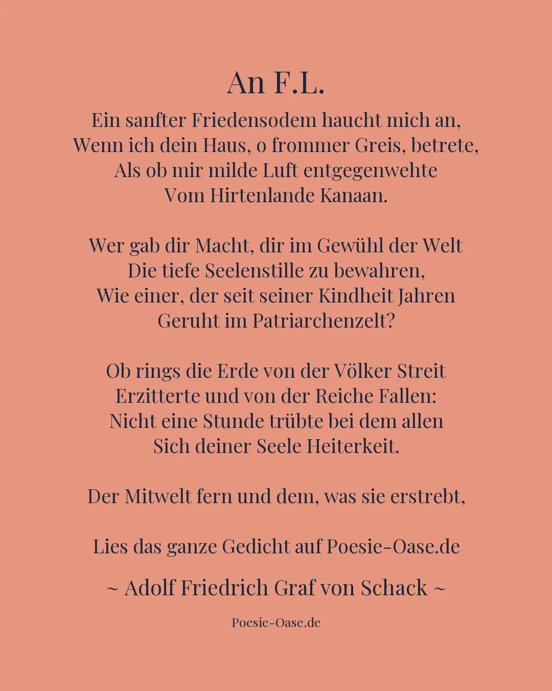 Illustration zu An F.L.