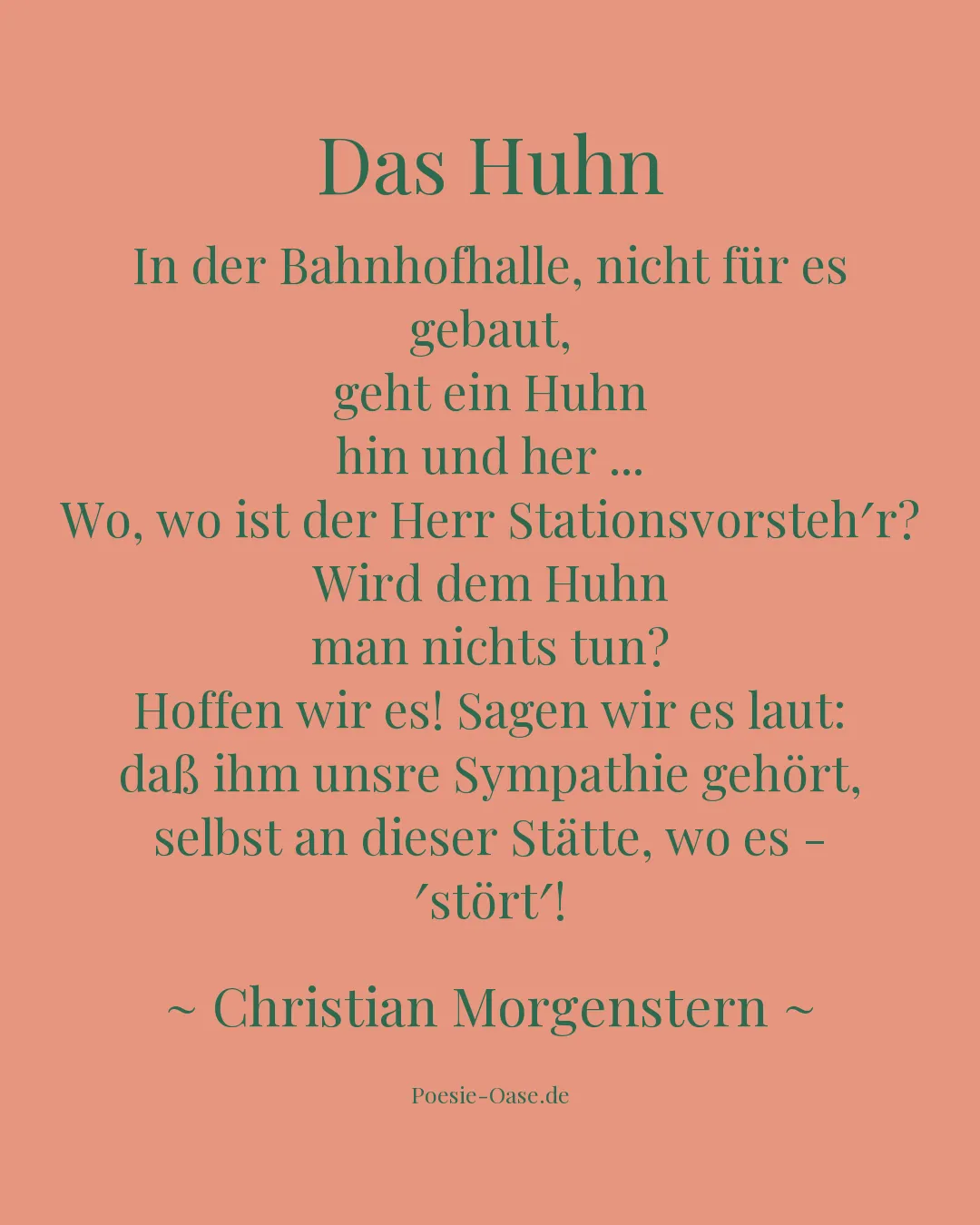 Illustration zu Das Huhn