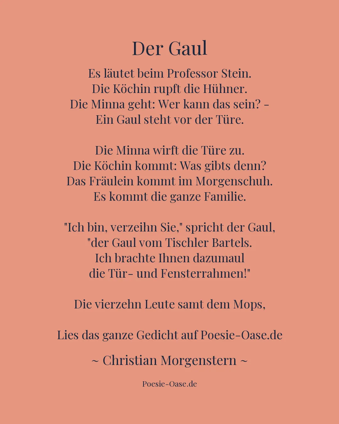 Illustration zu Der Gaul