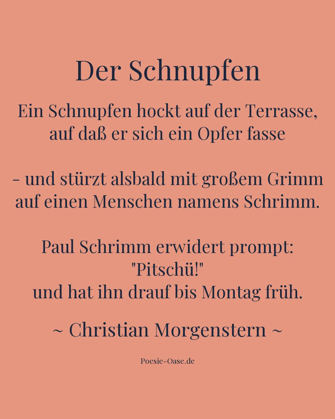Illustration zu Der Schnupfen
