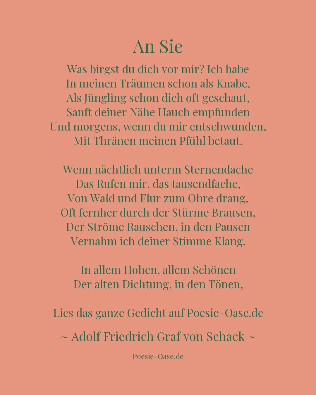Illustration zu An Sie