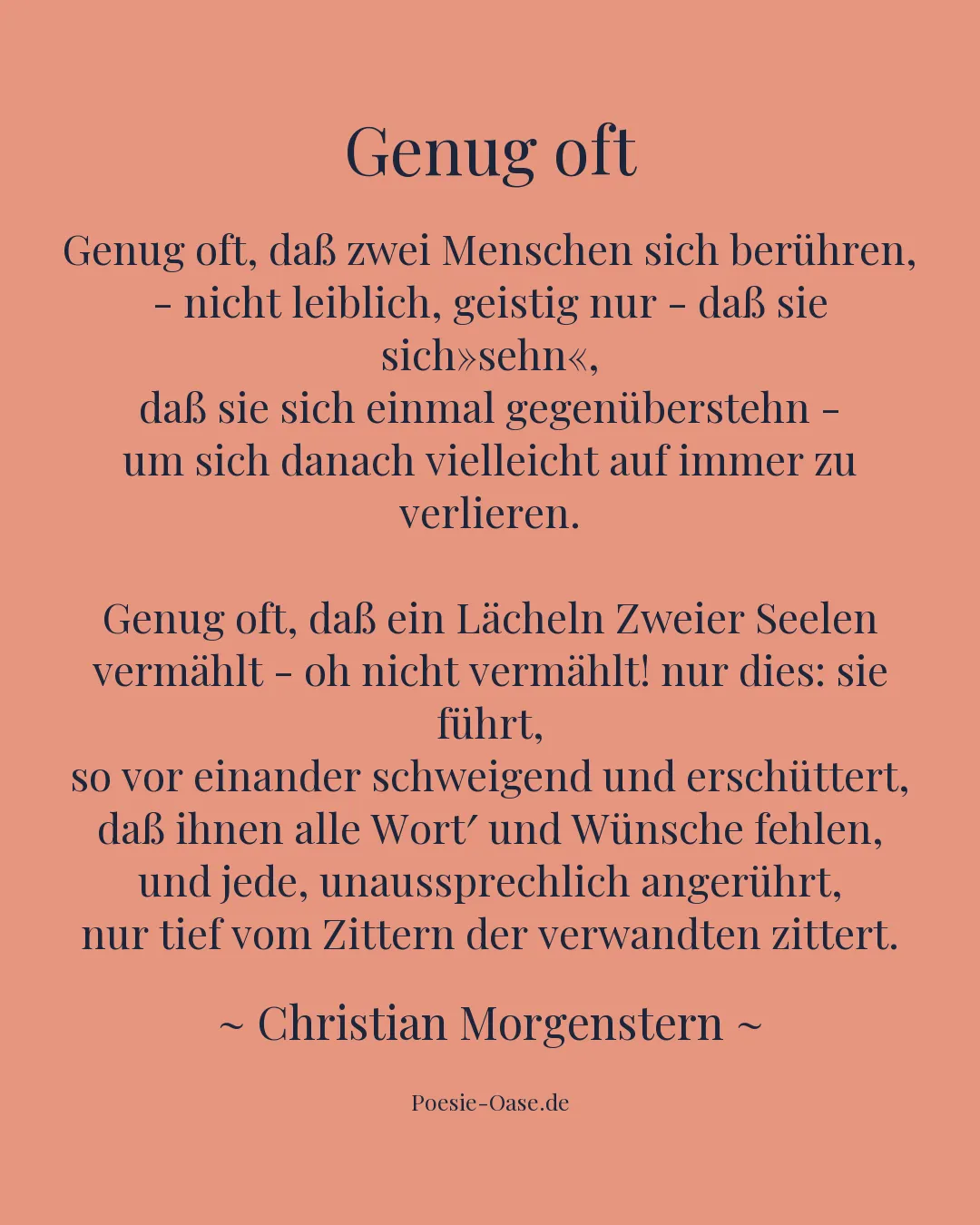 Illustration zu Genug oft