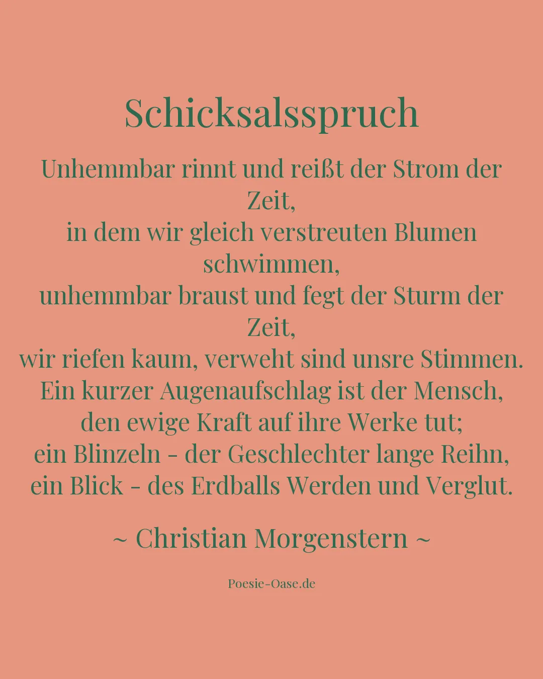 Illustration zu Schicksalsspruch