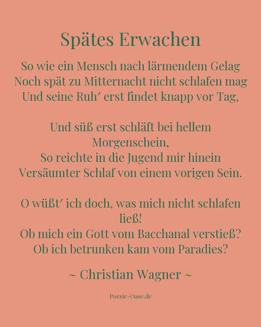 Illustration zu Spätes Erwachen