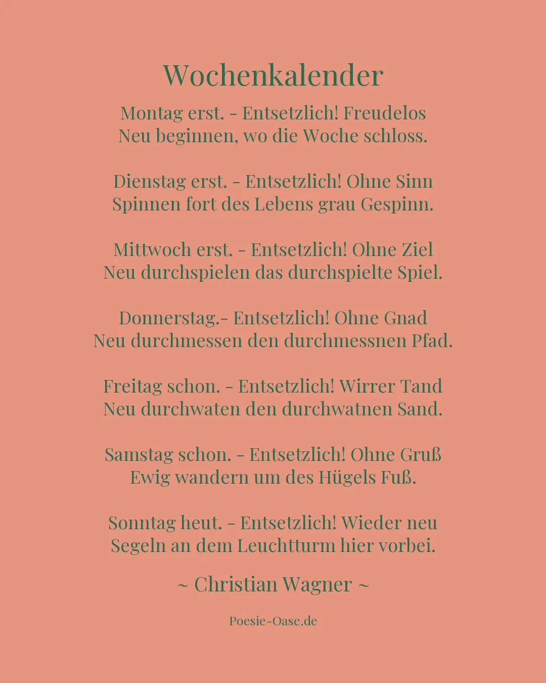 Illustration zu Wochenkalender