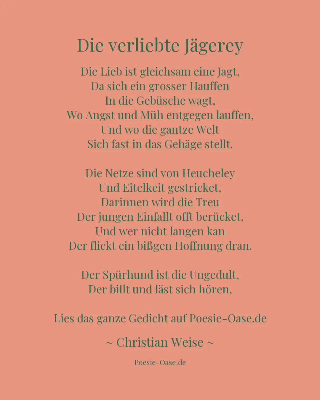Illustration zu Die verliebte Jägerey