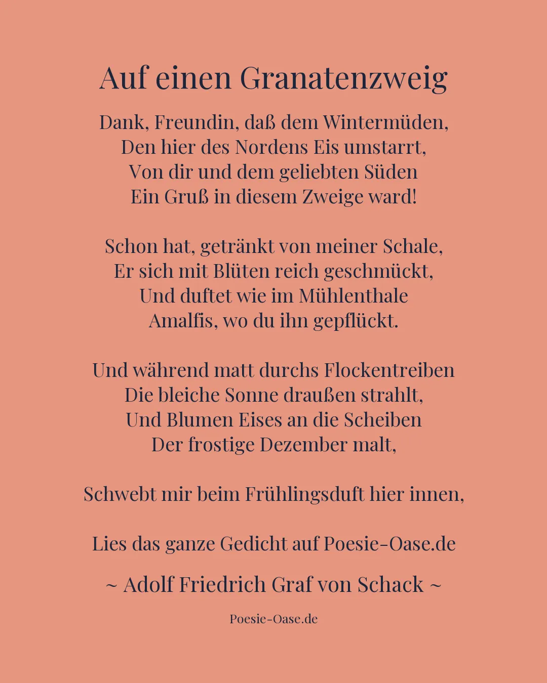 Illustration zu Auf einen Granatenzweig