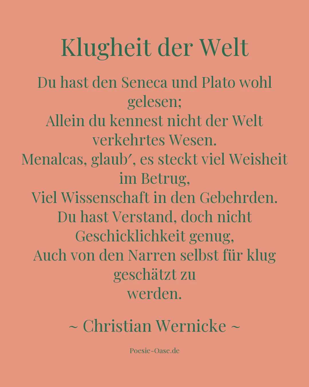 Illustration zu Klugheit der Welt