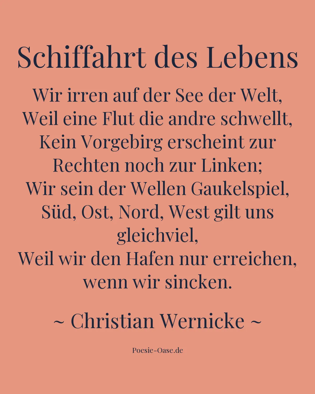 Illustration zu Schiffahrt des Lebens