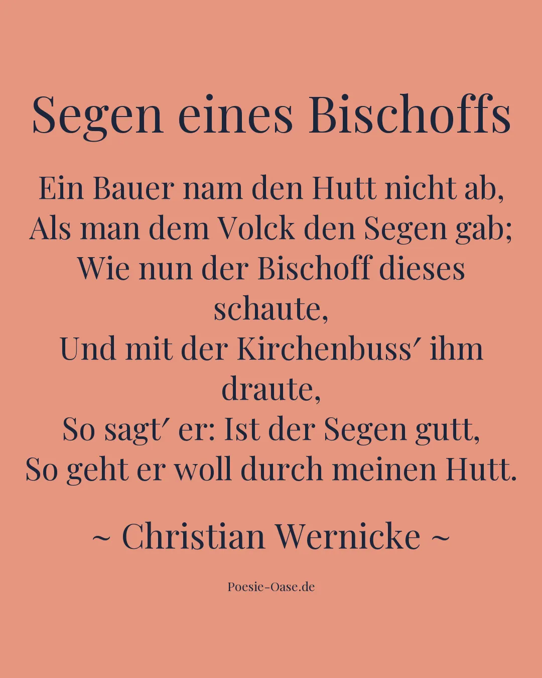 Illustration zu Segen eines Bischoffs