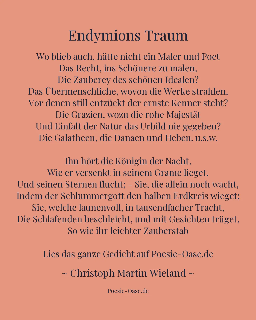 Illustration zu Endymions Traum