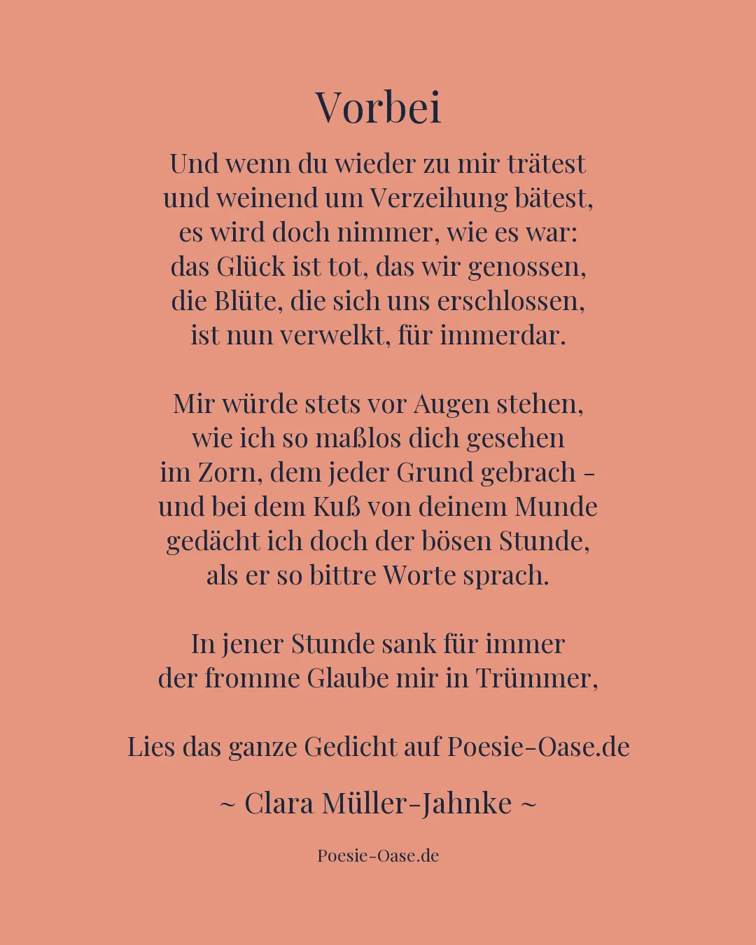 Illustration zu Vorbei