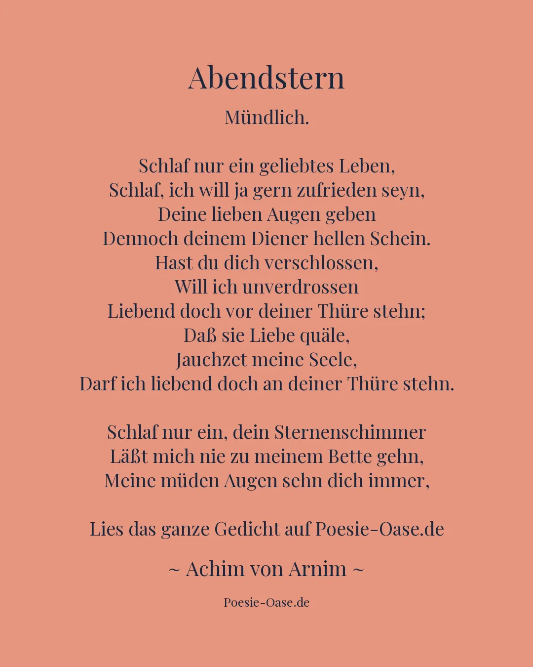 Illustration zu Abendstern