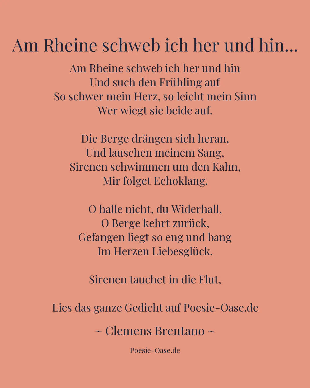 Illustration zu Am Rheine schweb ich her und hin...