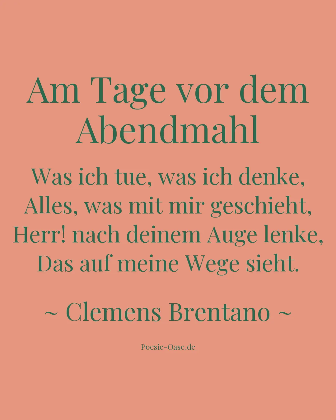 Illustration zu Am Tage vor dem Abendmahl