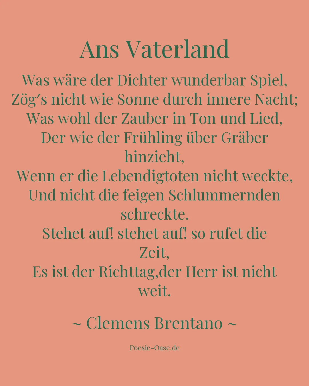 Illustration zu Ans Vaterland