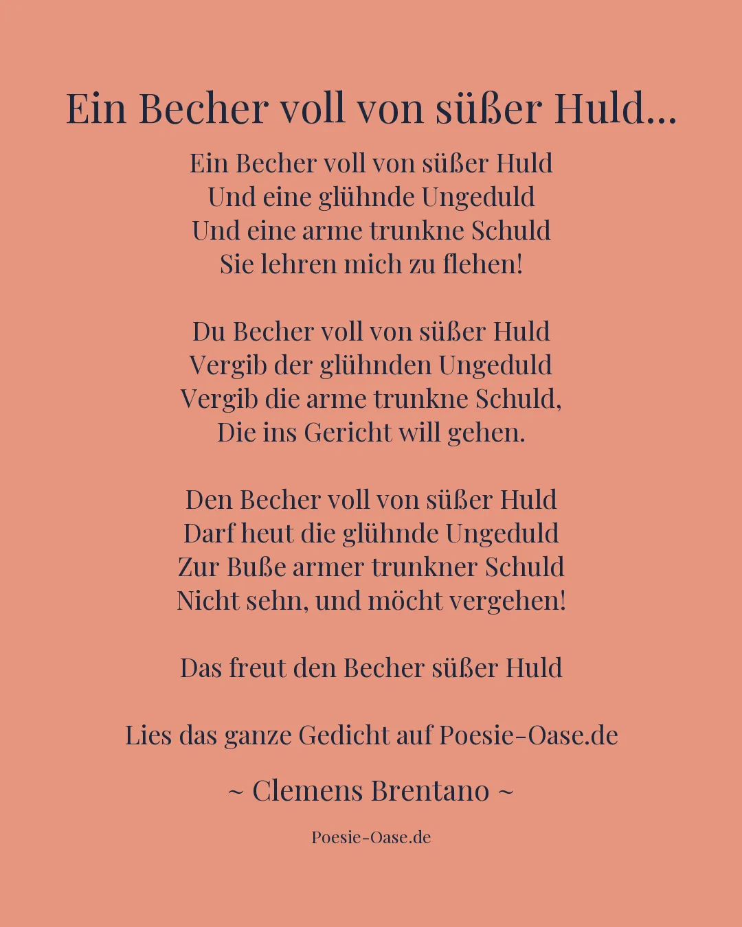 Illustration zu Ein Becher voll von süßer Huld...