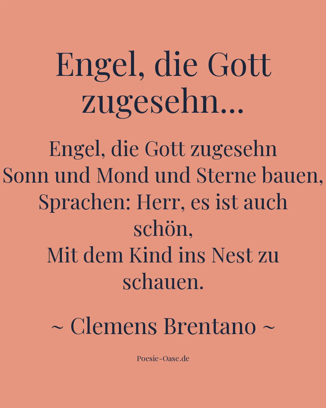 Illustration zu Engel, die Gott zugesehn...
