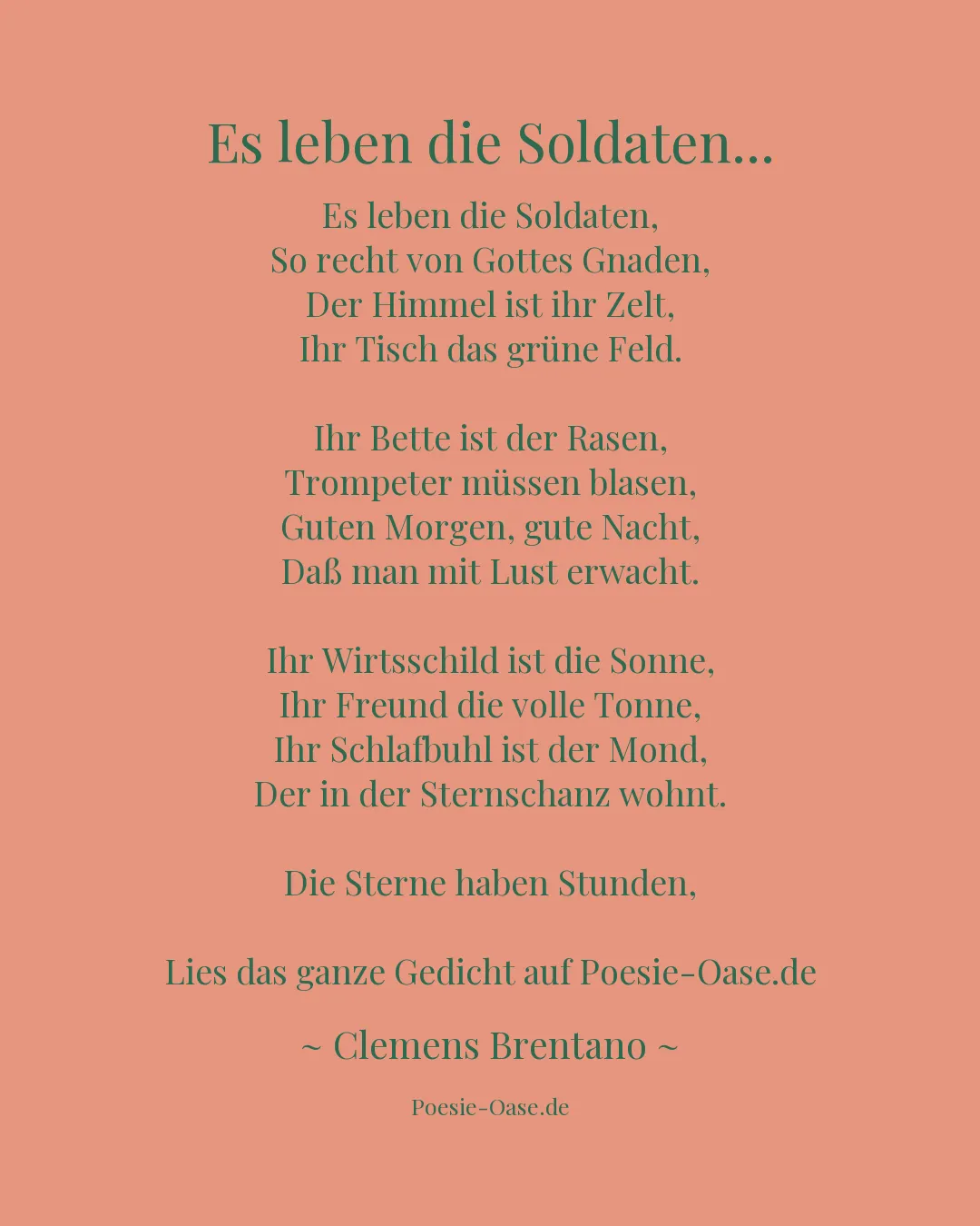 Illustration zu Es leben die Soldaten...