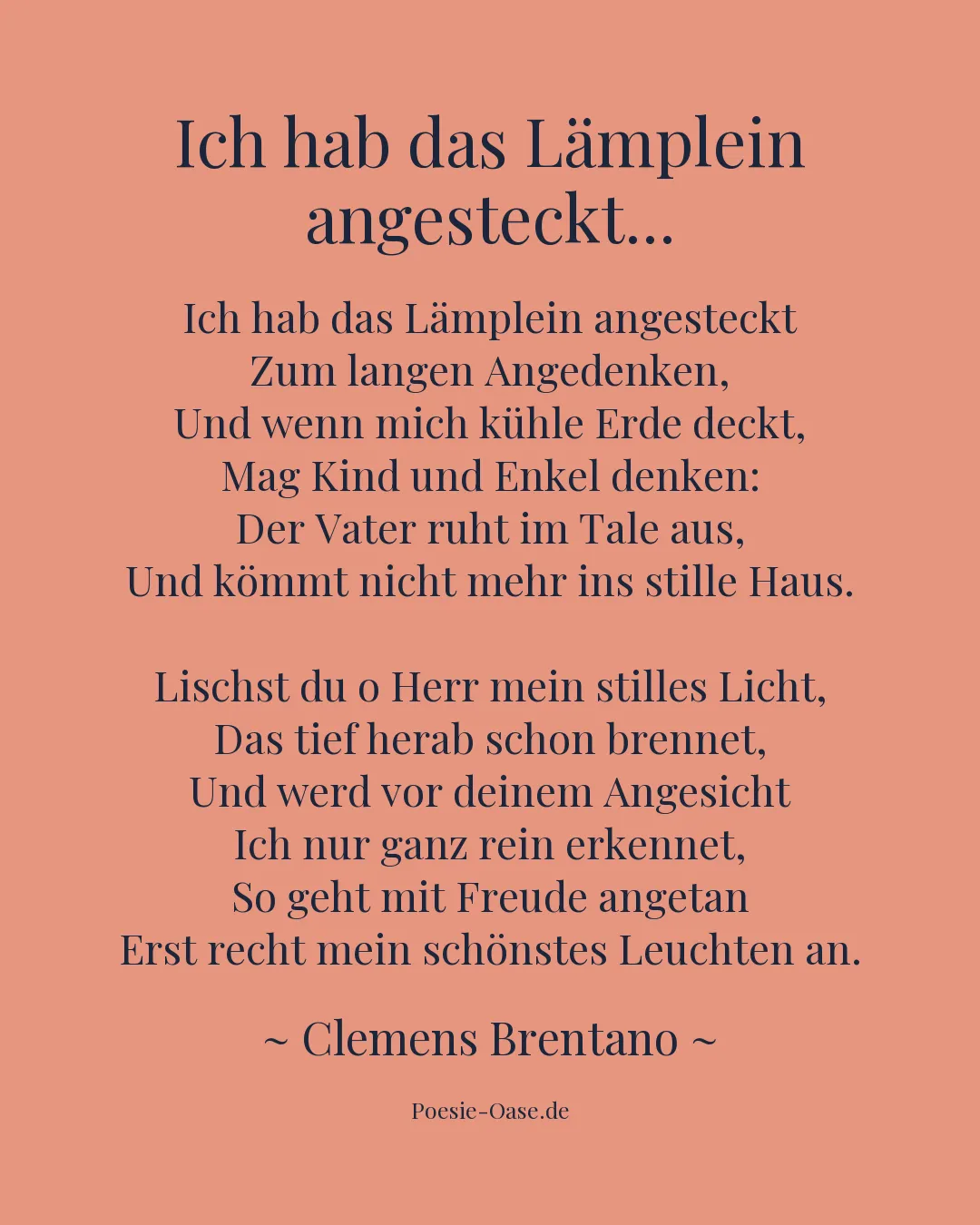 Illustration zu Ich hab das Lämplein angesteckt...