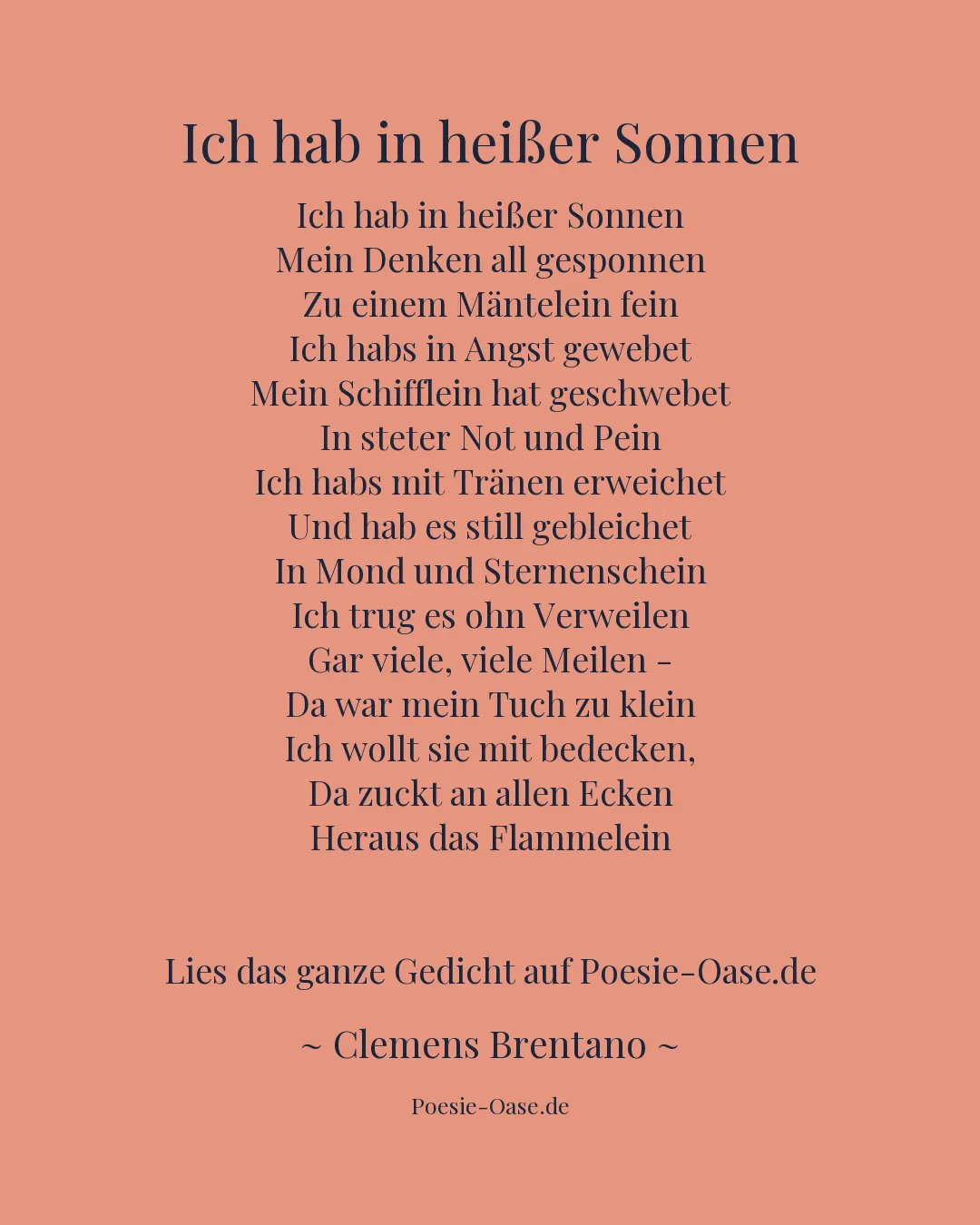 Illustration zu Ich hab in heißer Sonnen