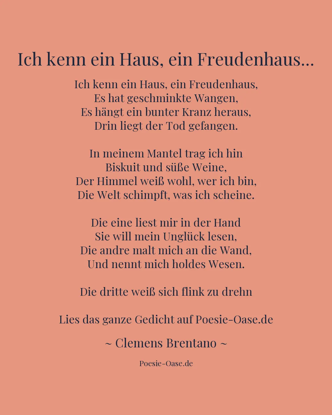 Illustration zu Ich kenn ein Haus, ein Freudenhaus...