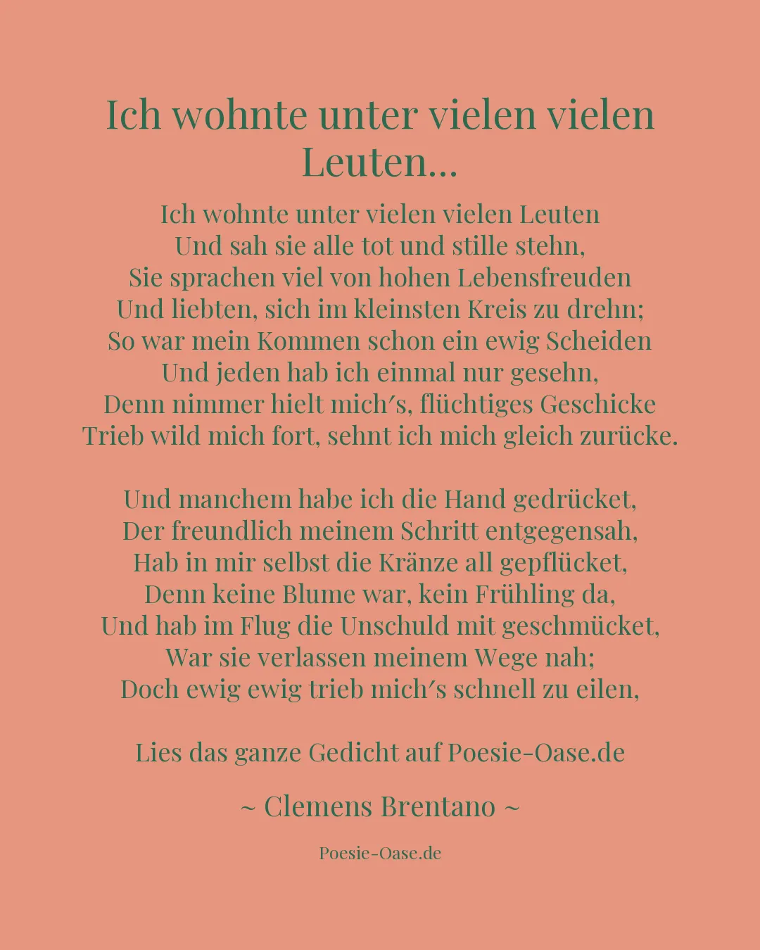 Illustration zu Ich wohnte unter vielen vielen Leuten...