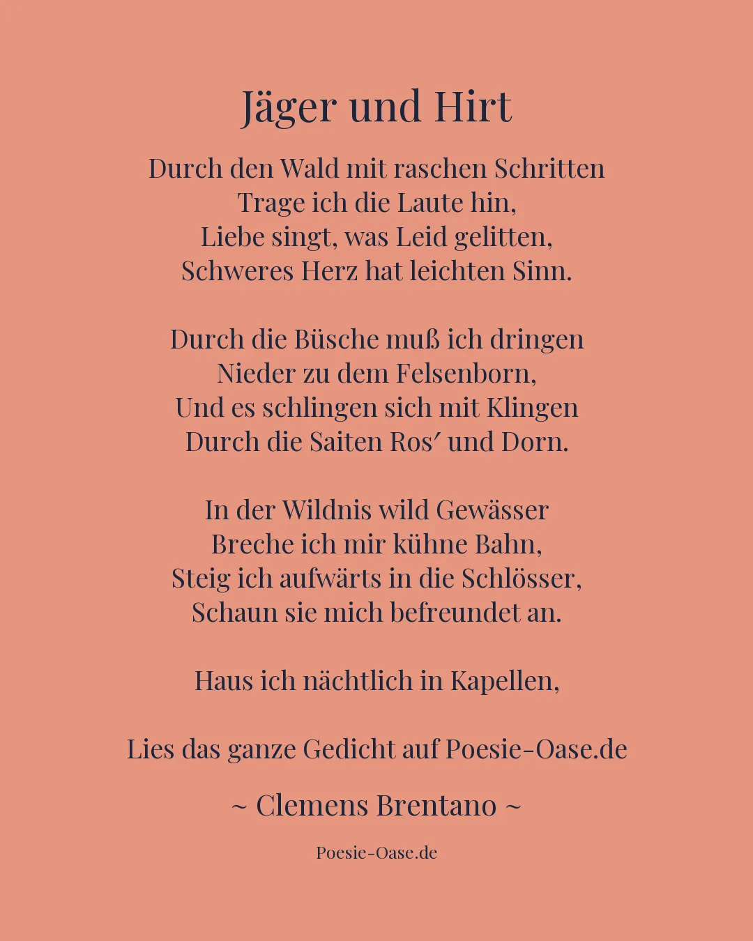 Illustration zu Jäger und Hirt
