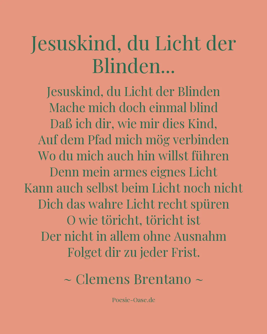 Illustration zu Jesuskind, du Licht der Blinden...