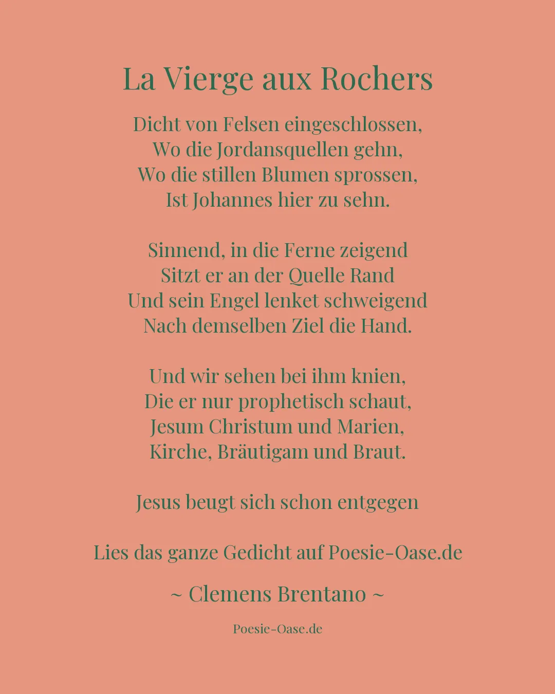 Illustration zu La Vierge aux Rochers