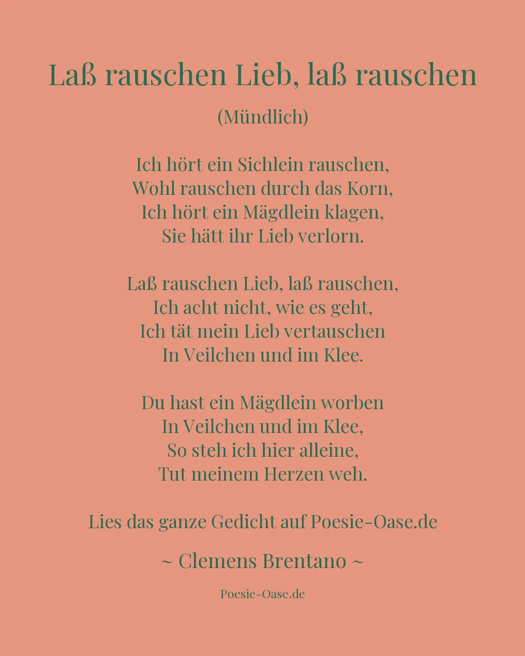 Illustration zu Laß rauschen Lieb, laß rauschen