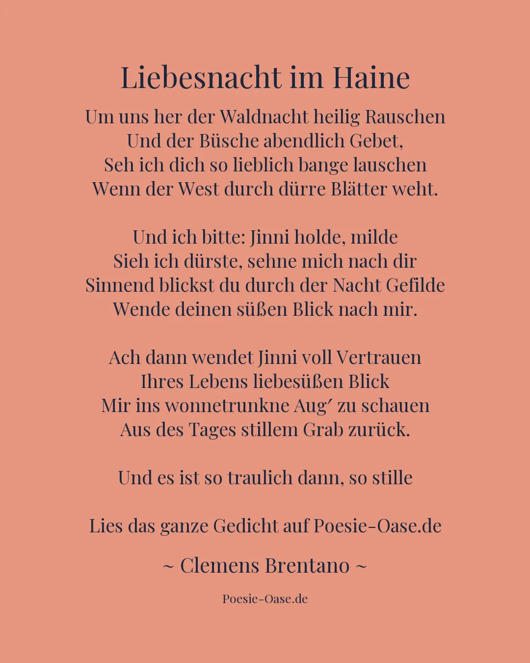 Illustration zu Liebesnacht im Haine