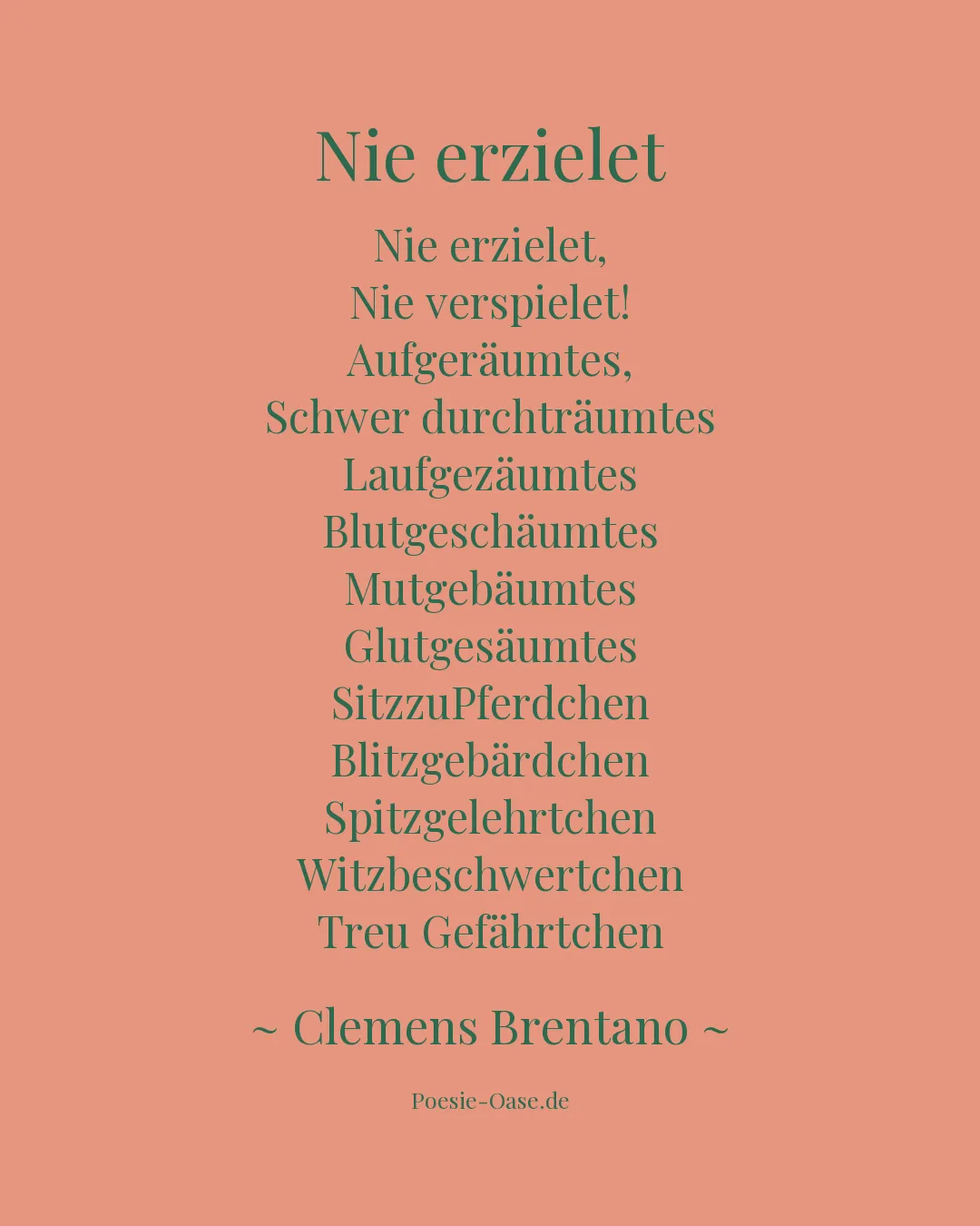 Illustration zu Nie erzielet