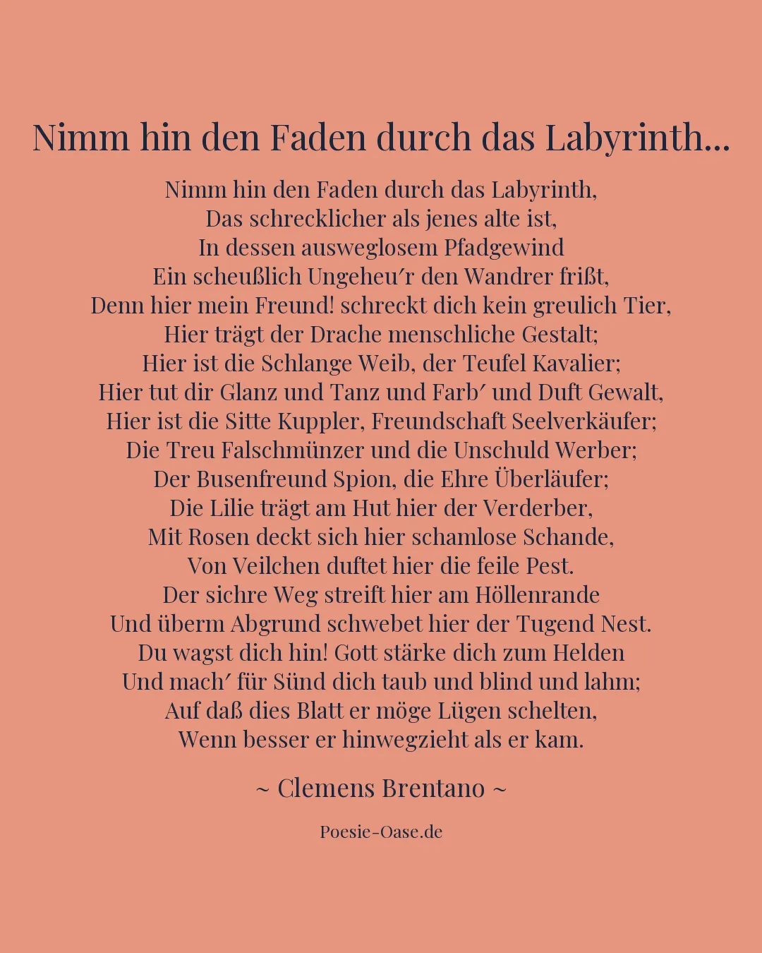 Illustration zu Nimm hin den Faden durch das Labyrinth...
