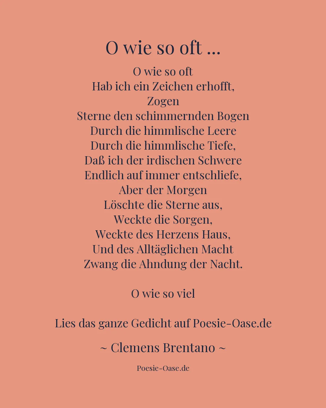 Illustration zu O wie so oft ...