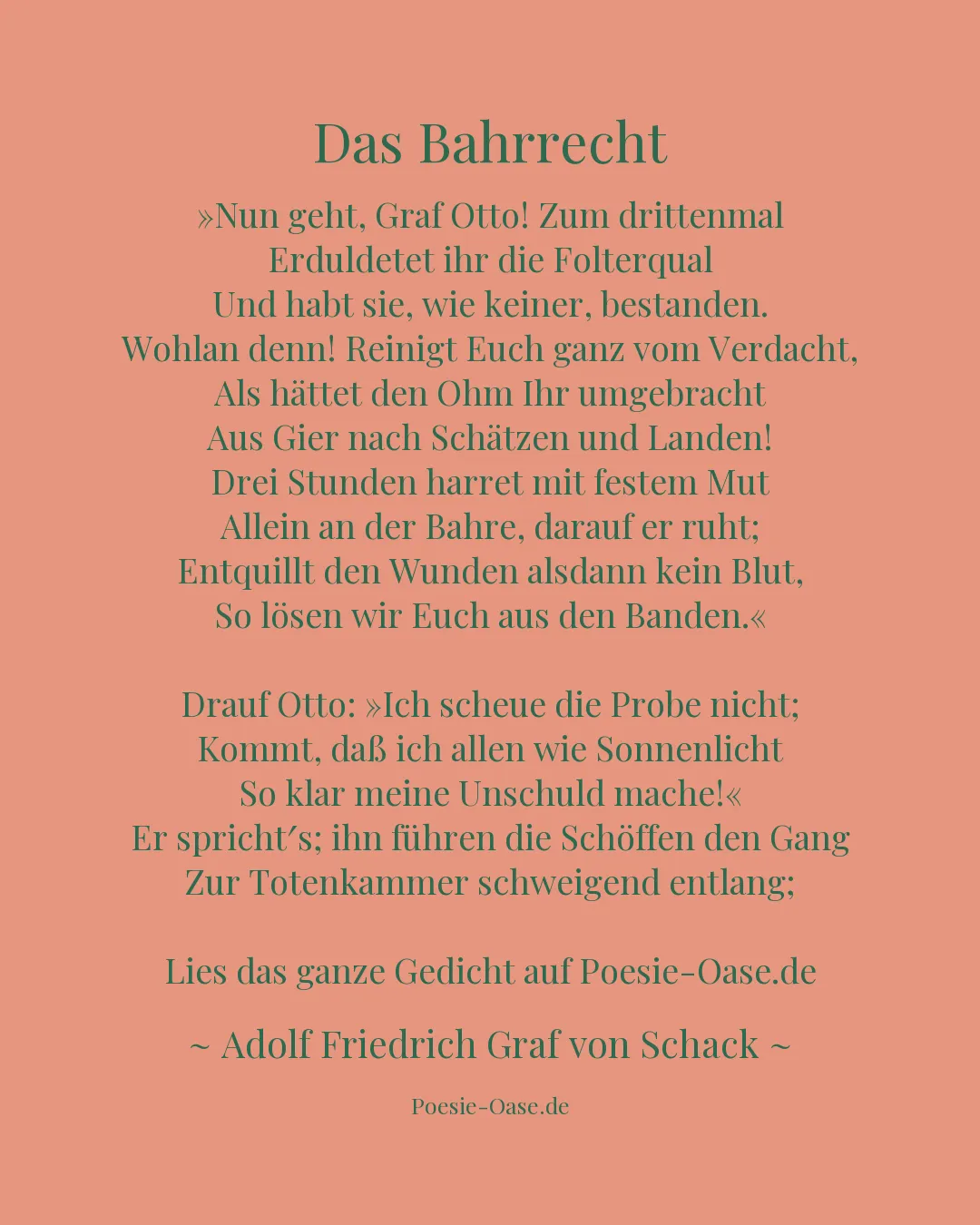 Illustration zu Das Bahrrecht