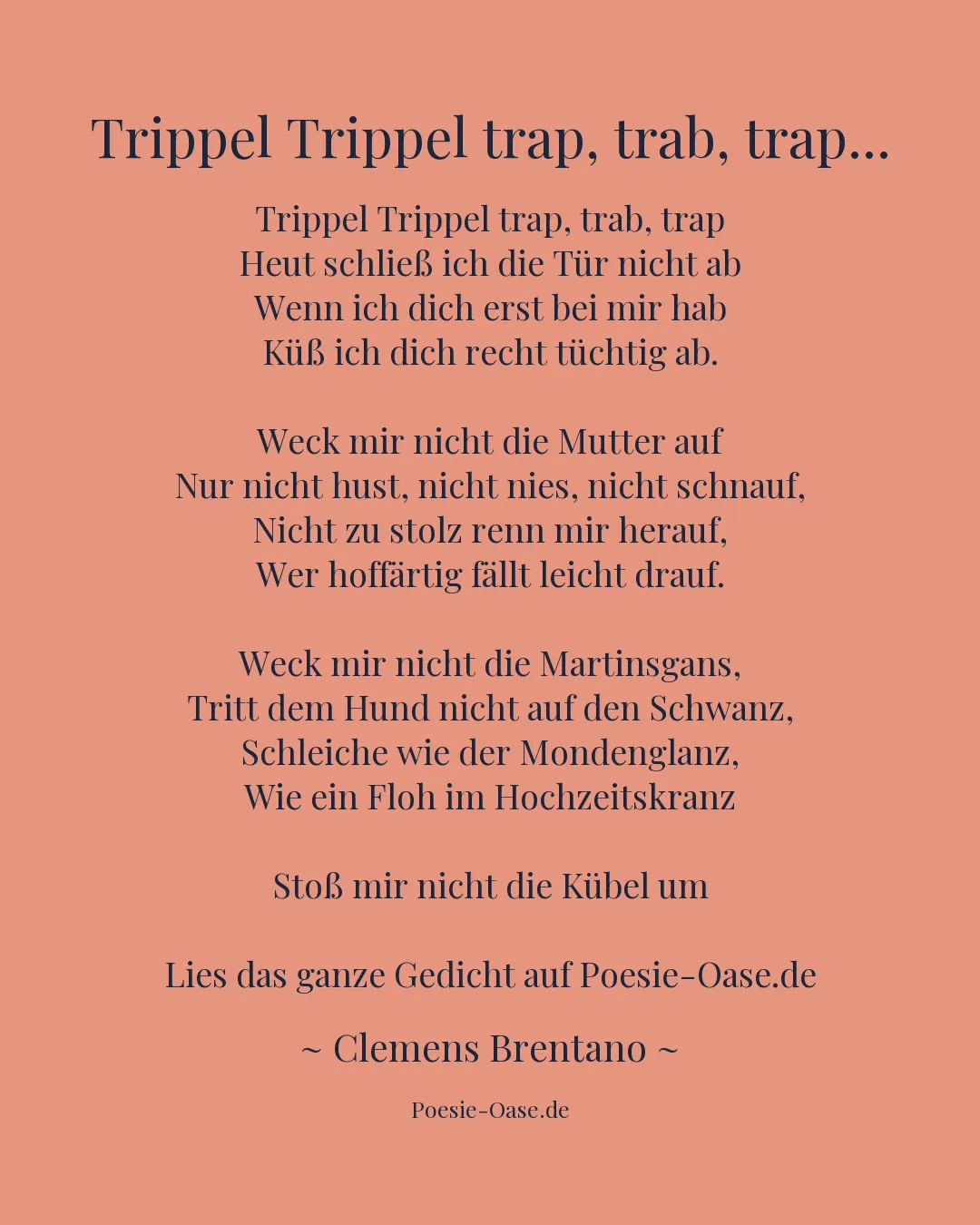 Illustration zu Trippel Trippel trap, trab, trap...